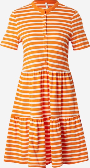 ONLY Vestido de verano 'MAY' en naranja oscuro / blanco, Vista del producto
