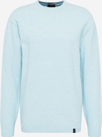 COLOURS & SONS Sweater 'Hairy' in Blue: front