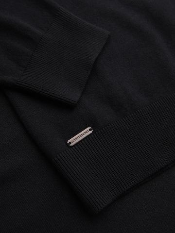 Ombre Gebreid vest in Zwart