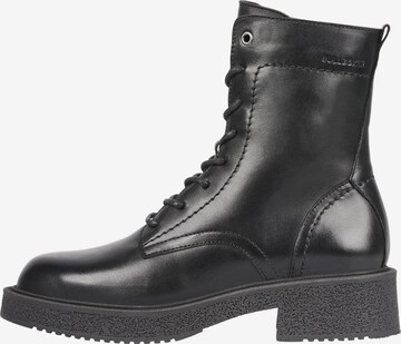 BULLBOXER Lace-Up Ankle Boots in Black