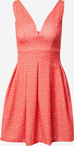 WAL G. Cocktail Dress 'HALO' in Red: front
