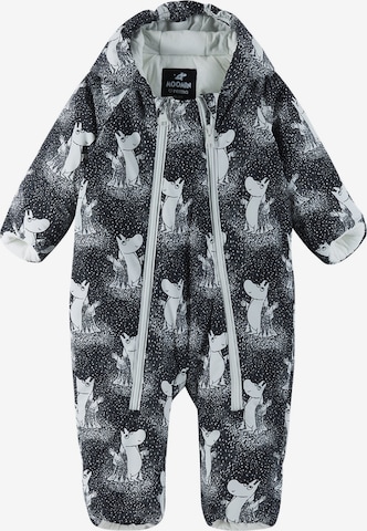 Reima Overall 'Moomin Knytte' in Schwarz: Vorderseite