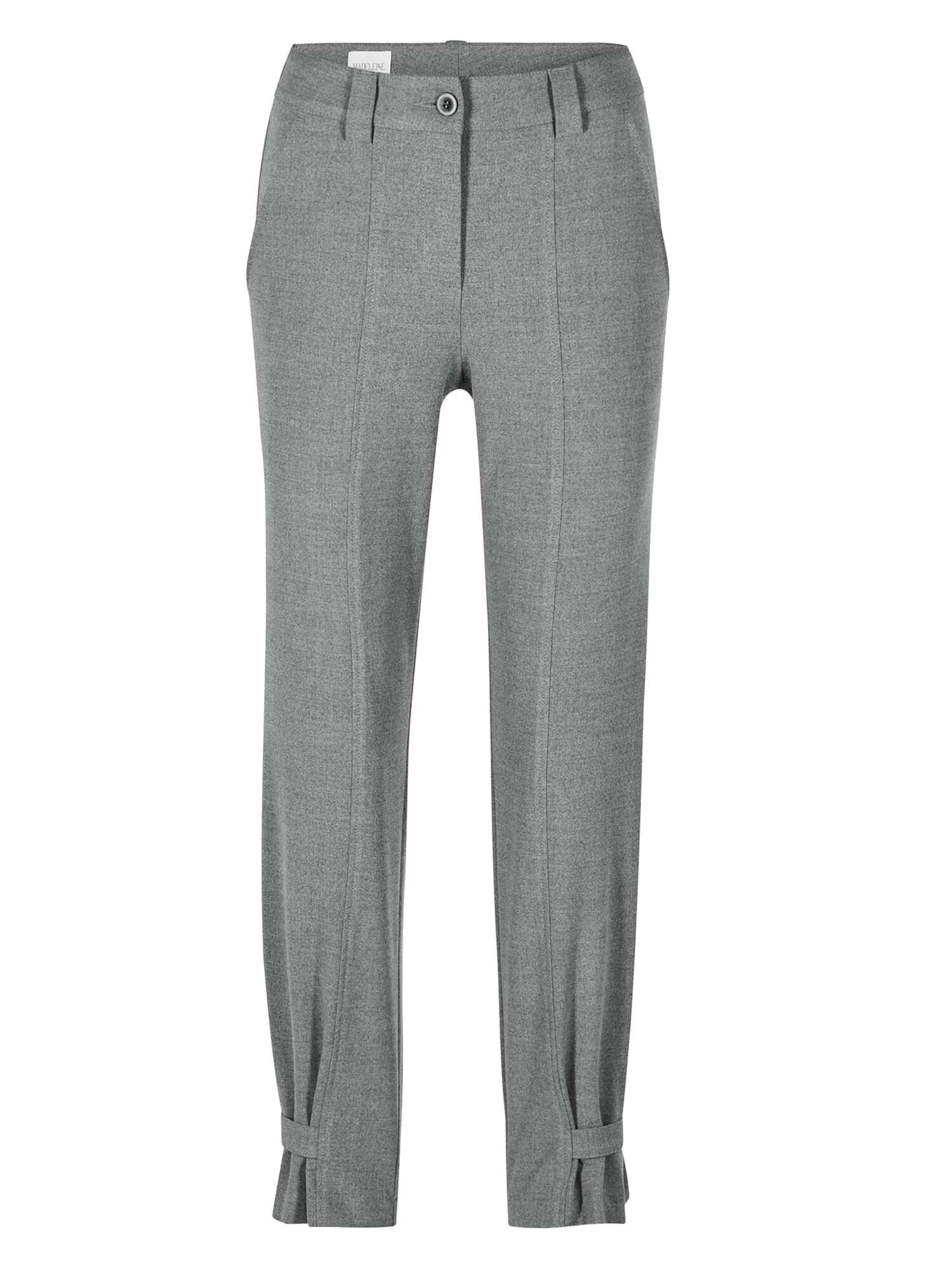 Effilé Pantalon MADELEINE en gris : devant