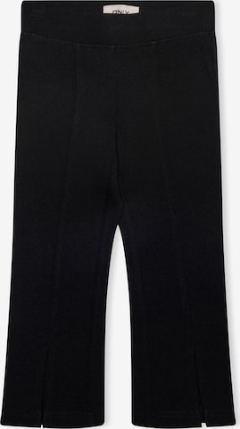 KIDS MINI GIRL Flared Pants 'Paige' in Black: front