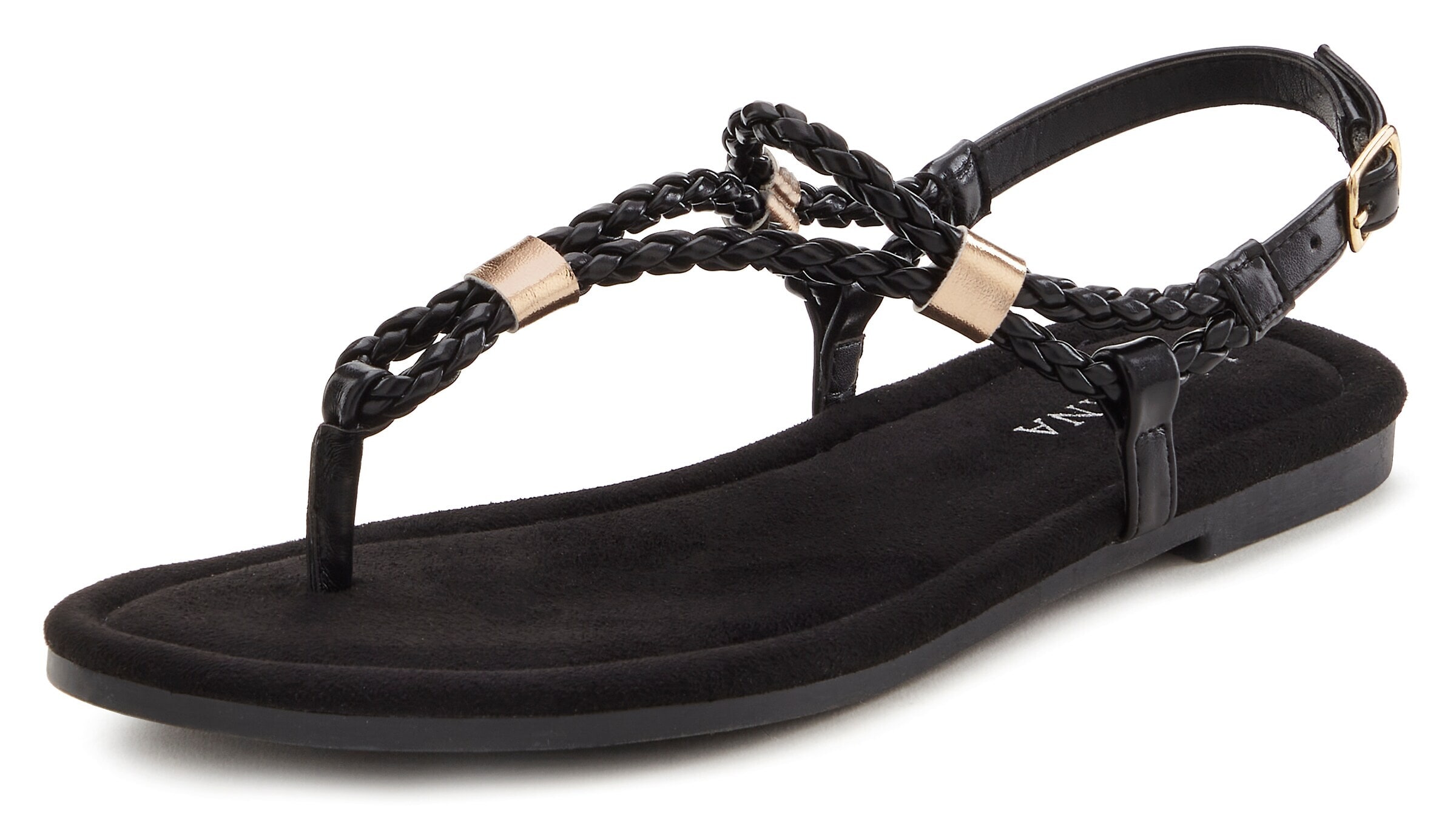 VIVANCE Žabky – černá: přední strana