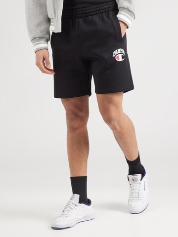 regular Pantaloni di Champion Authentic Athletic Apparel in nero: frontale