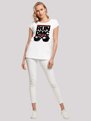 F4NT4STIC Shirt 'Run DMC Glasses NYC' in Wit