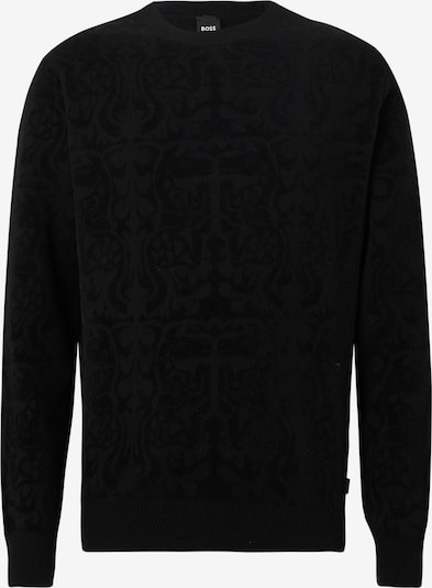 Megztinis 'Bolin1_CNY' iš BOSS, spalva – juoda / juodo džinso spalva, Prekių apžvalga