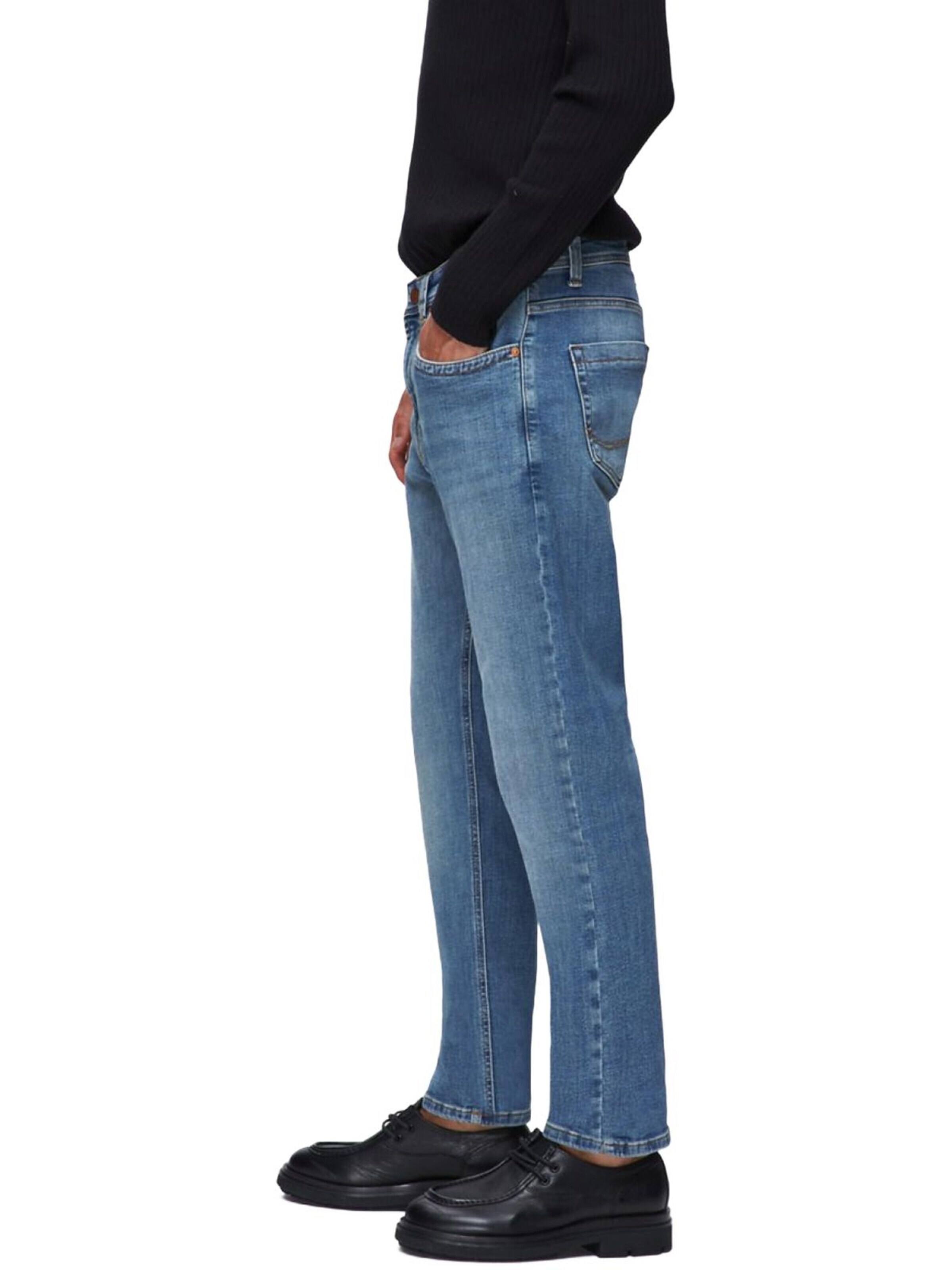 LTB Jeans - regular Vaquero 'LTB Jeans Hollywood Y Straight Leg Mid Waist Mid Indigo Jeanshose' en azul