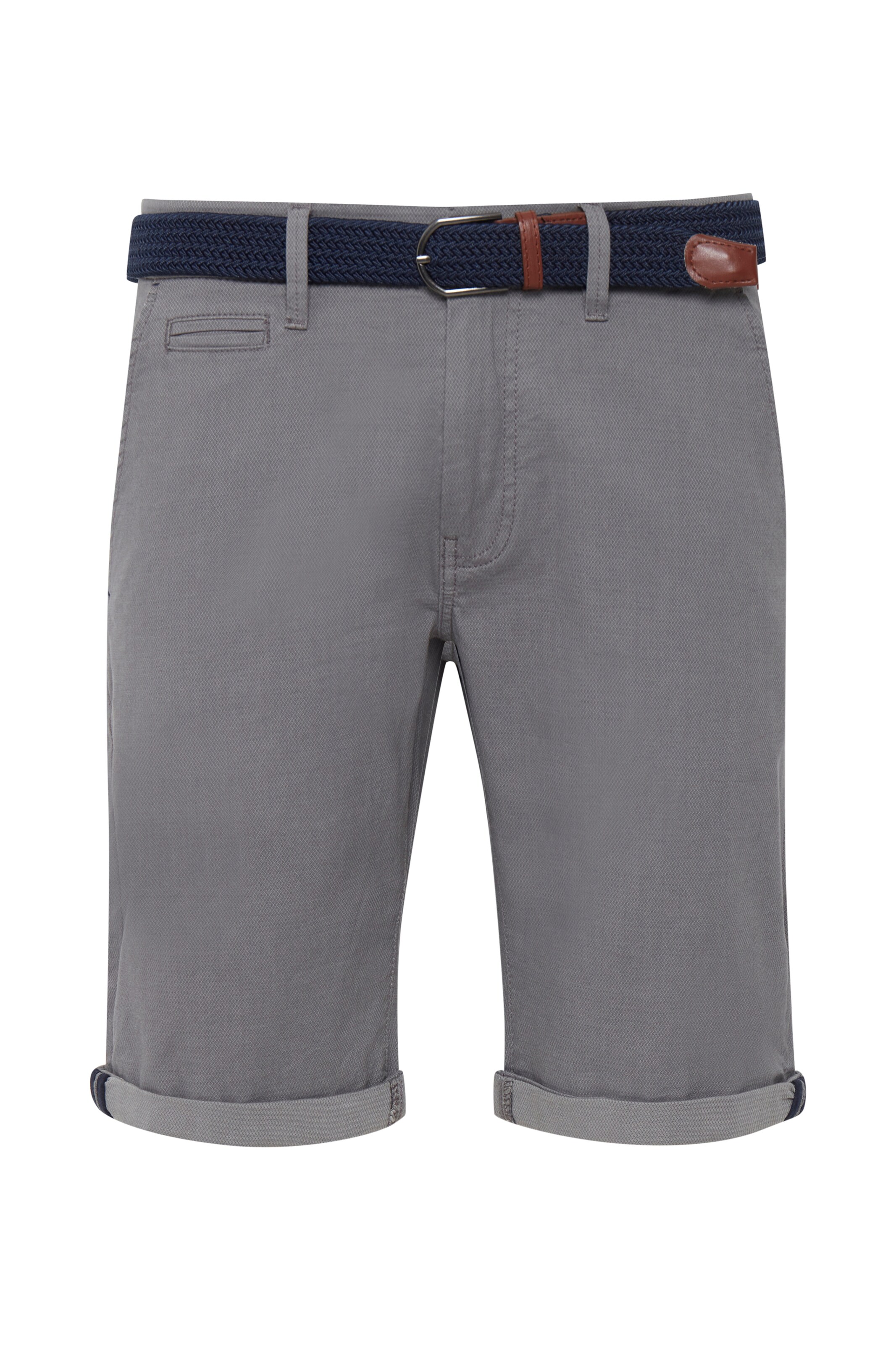 INDICODE JEANS Regular Chino trousers 'Figno' in Grey: front