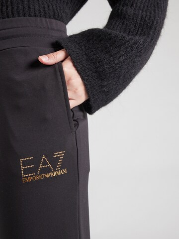 juoda EA7 Emporio Armani Siaurėjantis Kelnės 'TRAIN EVOLUTION'
