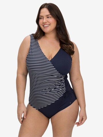 SHEEGO Swimsuit in Blue: front