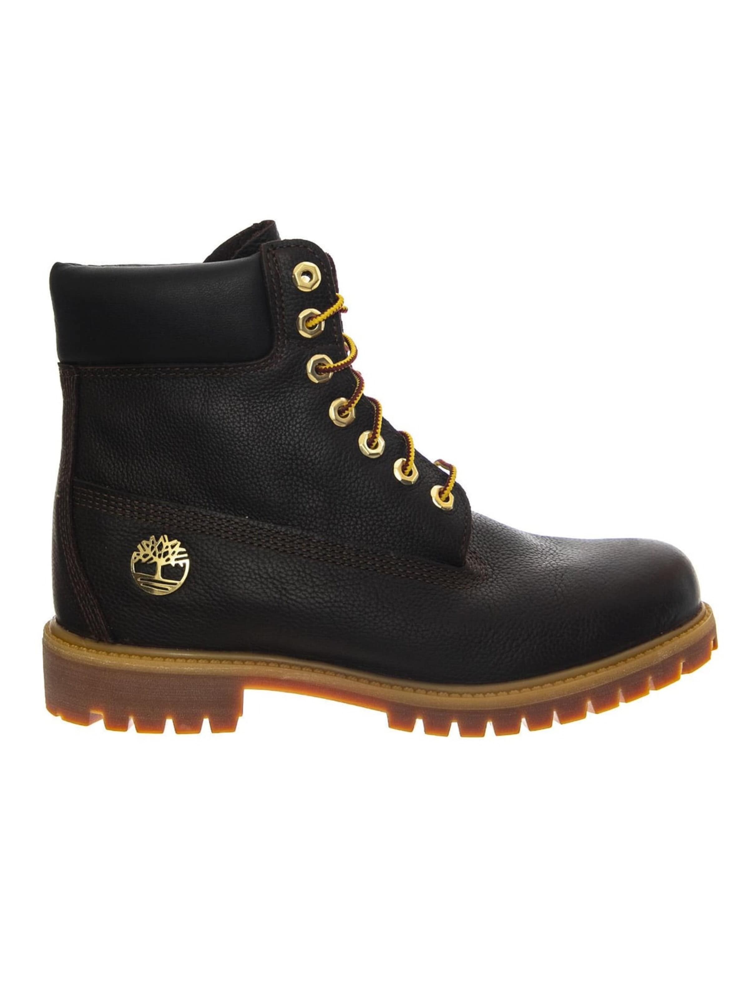 TIMBERLAND Buty sznurowane 'Premium 6 Inch Lace Up Waterproof Boot -- Men's Waterproof Boots Brown Men's' w kolorze brązowy: przód