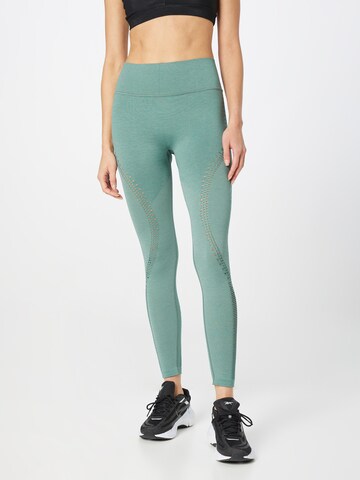 Skinny Pantalon Calvin Klein Sport en vert : devant