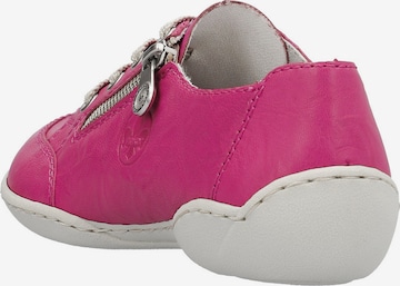 Chaussure à lacets Rieker en rose