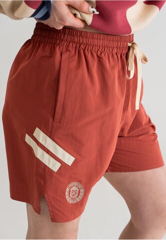 Prohibited Regular Pants 'PBFC' in Red