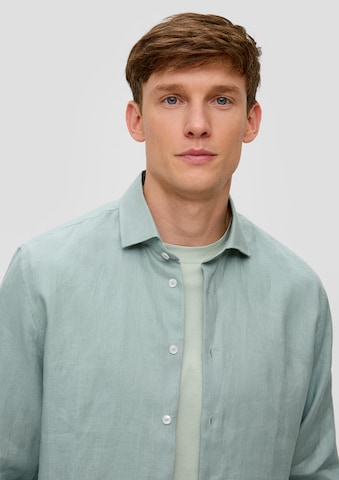 s.Oliver BLACK LABEL Regular fit Overhemd in Groen
