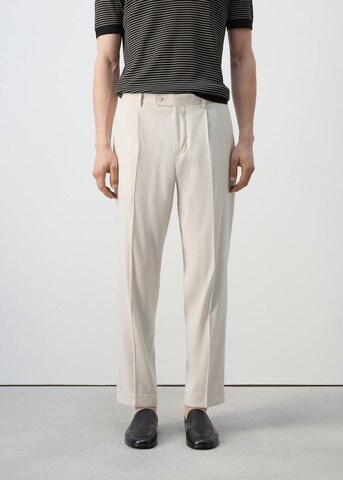 MANGO MAN Regular Pants 'Boston' in Beige: front