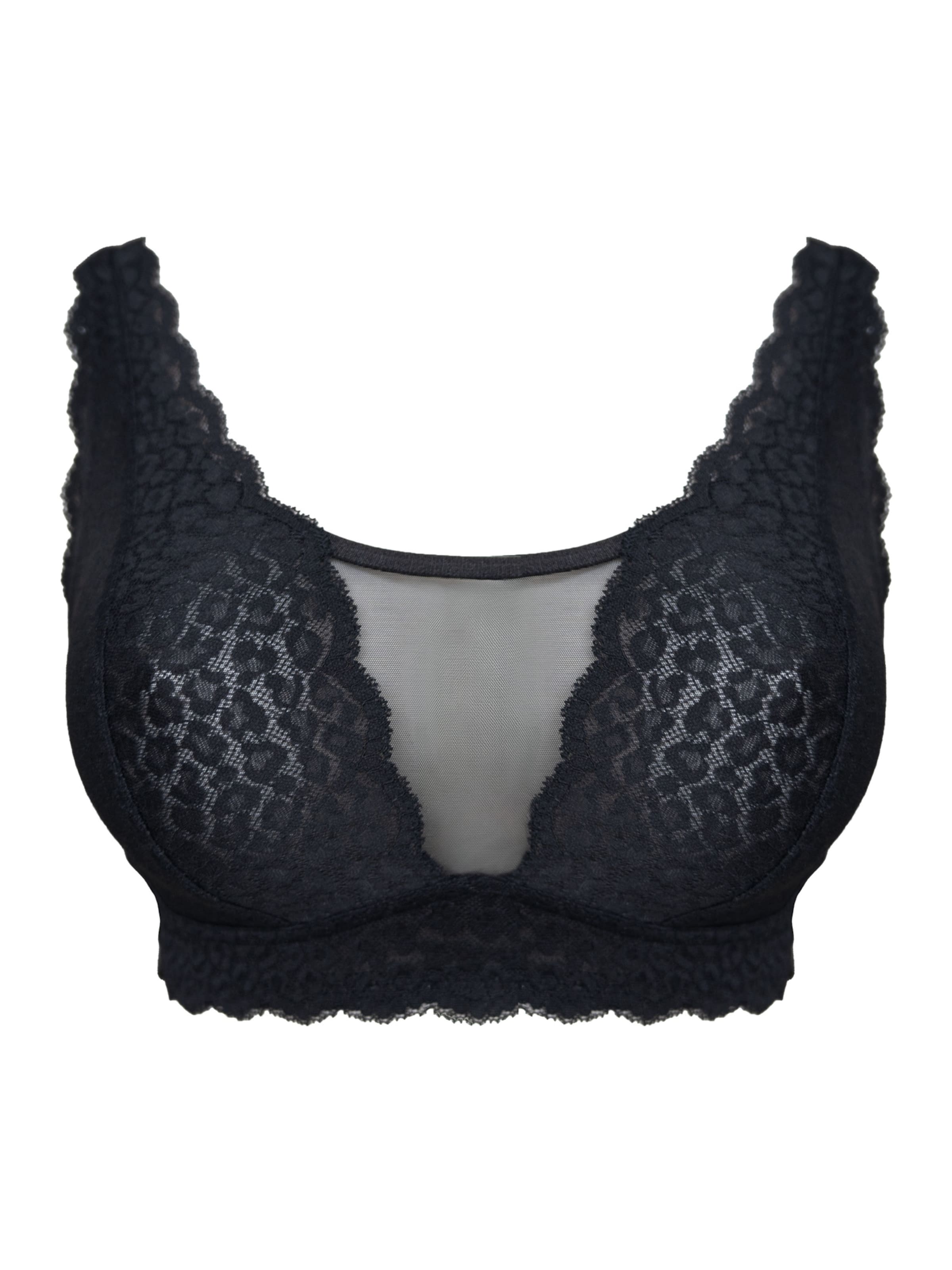 SugarShape T-Shirt BH &#x27;Elva&#x27; in Schwarz: Vorderseite