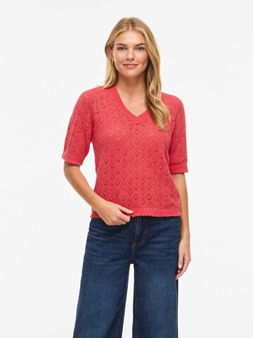 Pullover 'VISava' di VILA in rosso: frontale