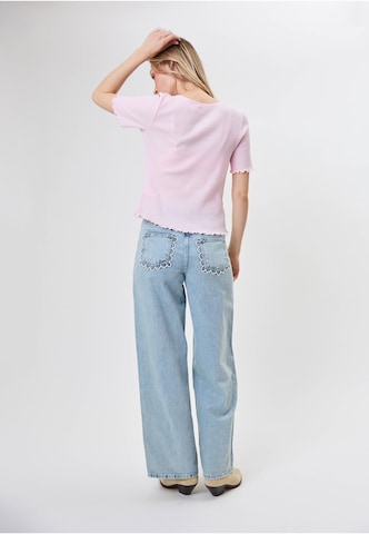 OH APRIL - Camisa 'Lune' em rosa