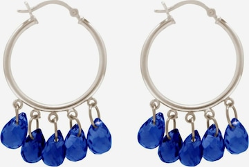 Boucles d'oreilles Gemshine en bleu : devant