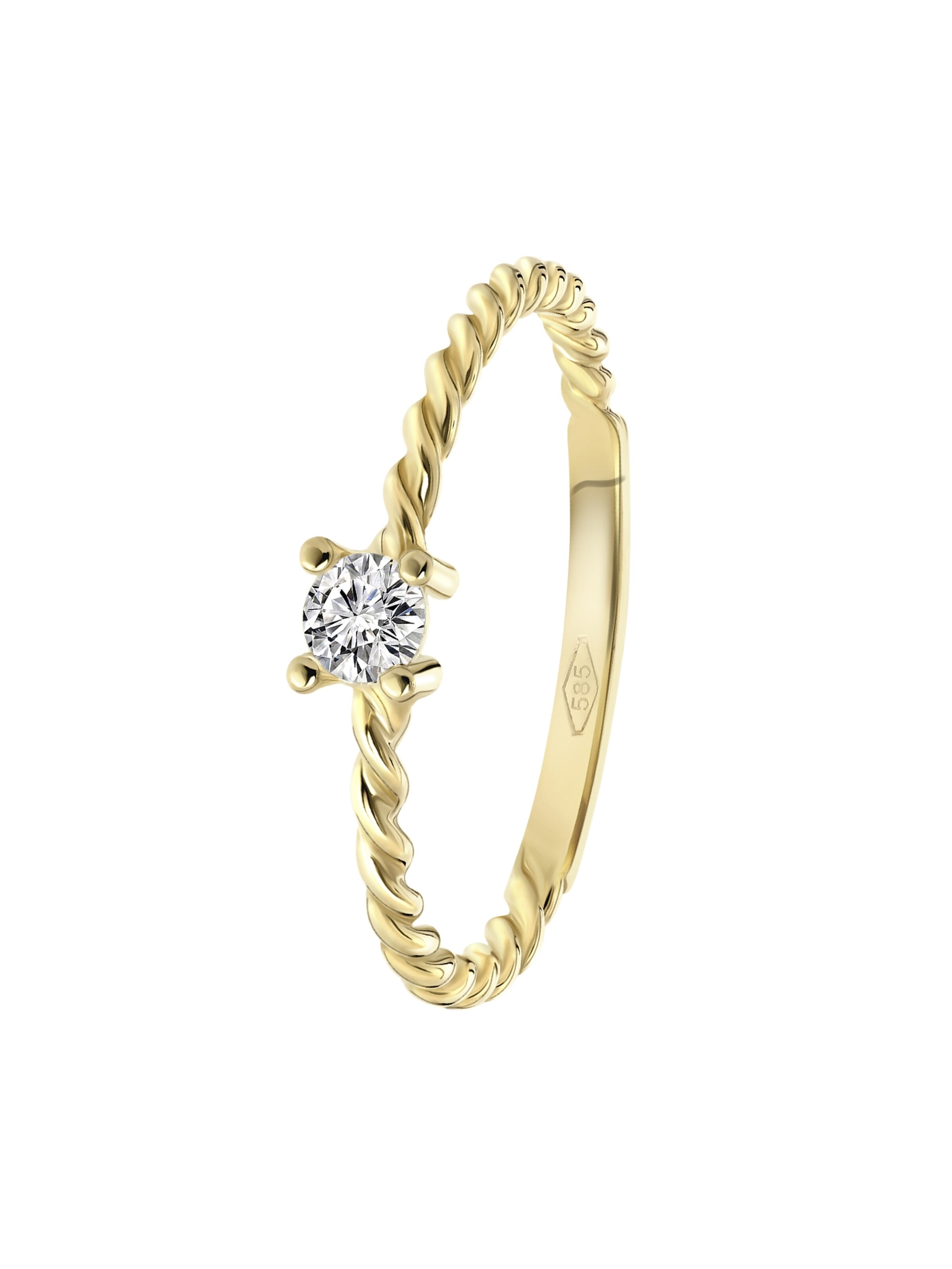 Lucardi Ring in Gold: front