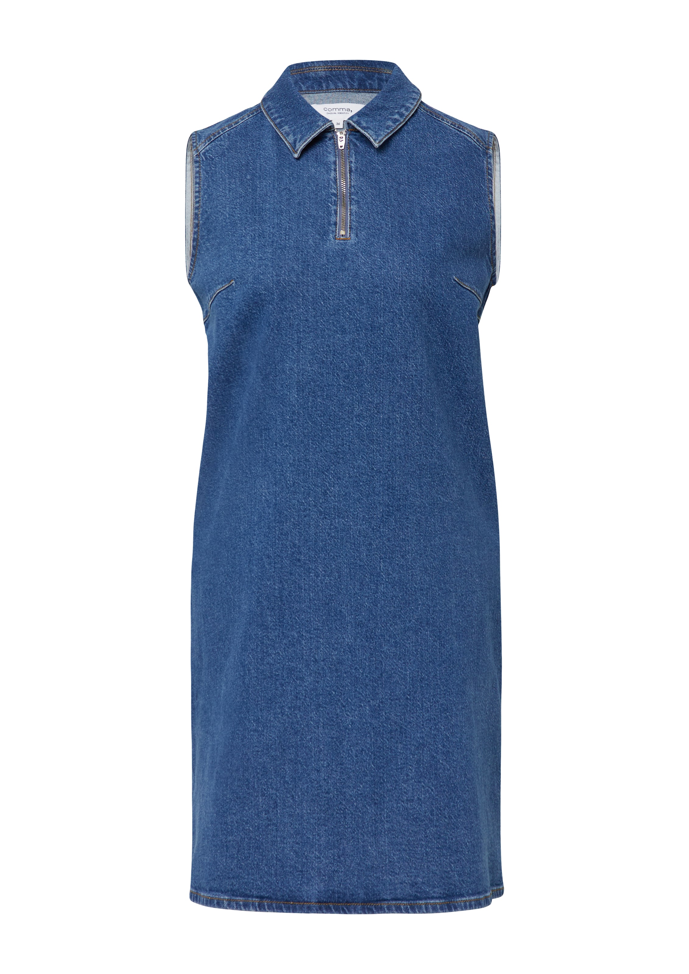 Robe-chemise comma casual identity en bleu : devant