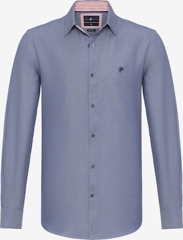 Coupe slim Chemise 'BRADLEY' DENIM CULTURE en violet : devant