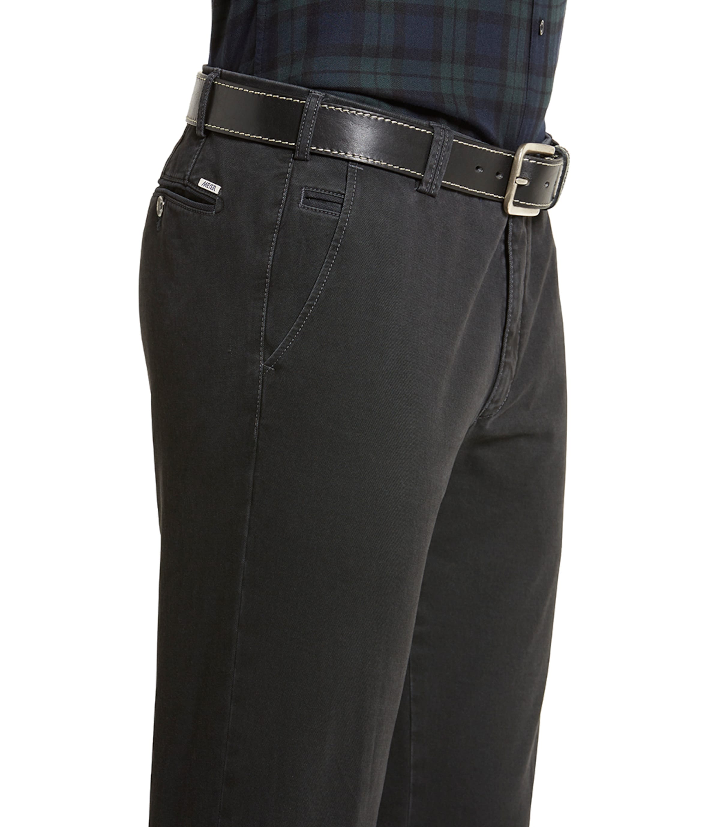 Meyer Hosen Regular Chino Pants in Grey
