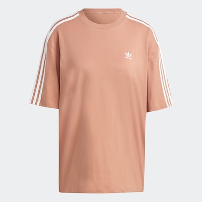 ADIDAS ORIGINALS T-Shirt 'Adicolor Classics' in pastellorange / weiß, Produktansicht