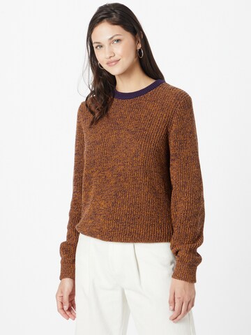 Pull-over Iriedaily en marron : devant