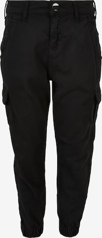 Urban Classics Tapered Trousers in Black: front