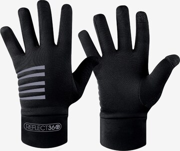 Proviz Athletic Gloves 'Reflect360' in Black: front