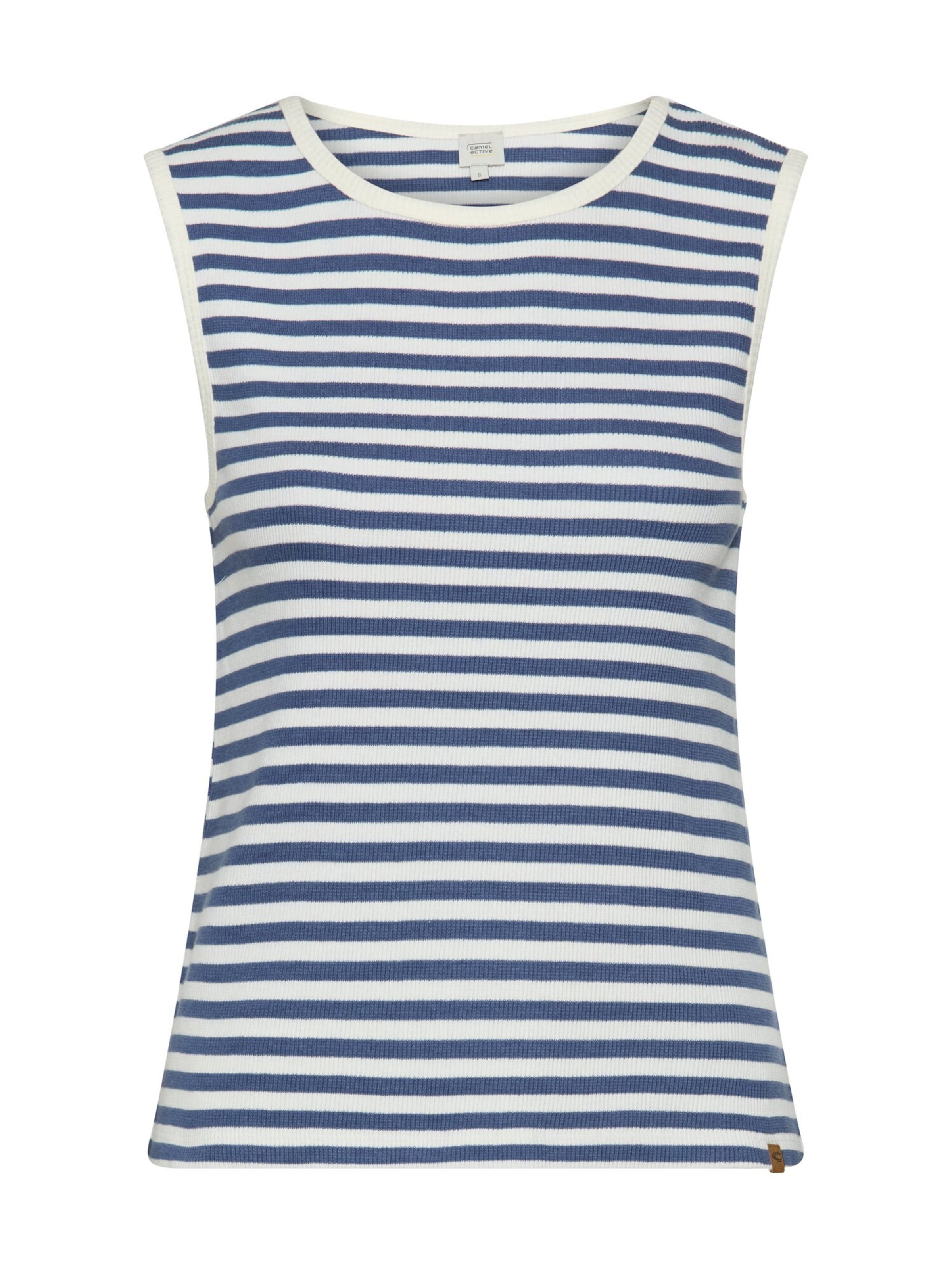 CAMEL ACTIVE Top mit Rundhalsausschnitt in Blau: Vorderseite