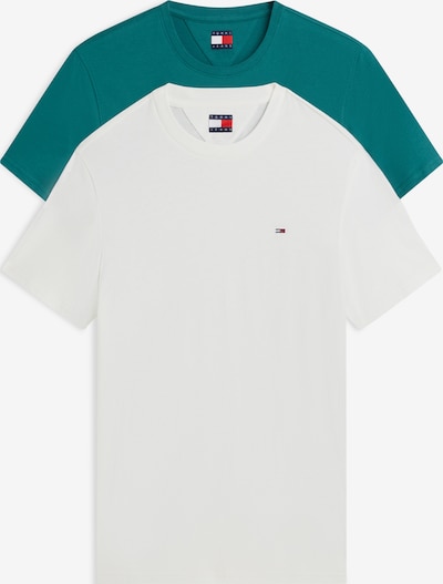 Tommy Jeans Majica u boja slonovače / cijan plava, Pregled proizvoda