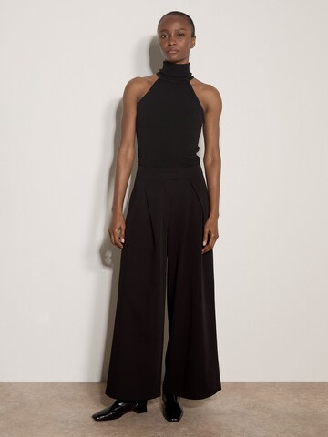Wide leg Pantaloni ' ' di Apricot in nero