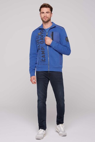 CAMP DAVID Sweatvest in Blauw