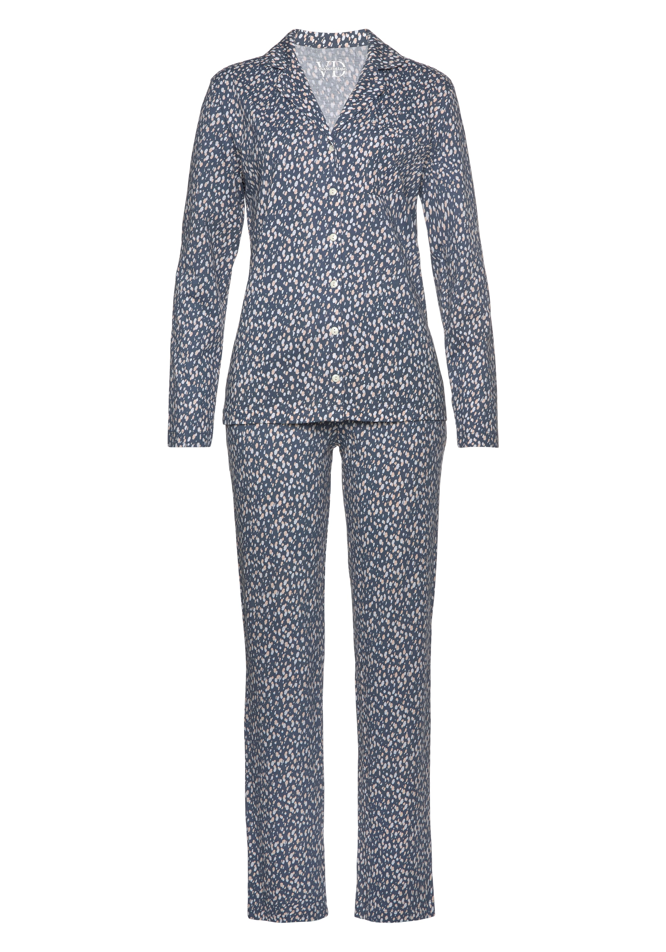 VIVANCE Pyjamas 'VD Cosy Dreams' i blandingsfarvet: forside