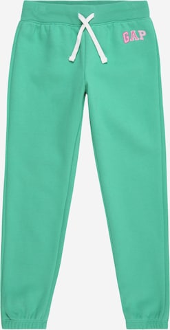 Effilé Pantalon GAP en vert : devant