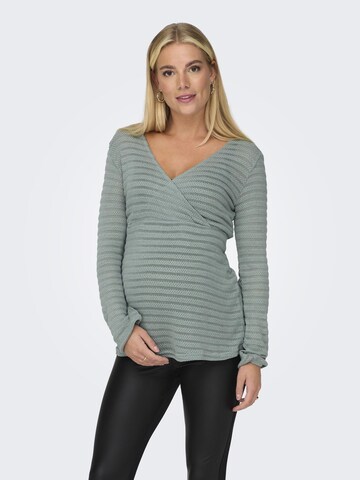 Only Maternity Shirt in Groen: voorkant