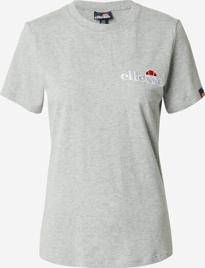 ELLESSE T-shirt 'Kittin' en gris chiné / orange / rouge / blanc, Vue avec produit
