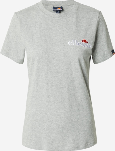 ELLESSE T-Shirt 'Kittin' in graumeliert / orange / rot / weiß, Produktansicht