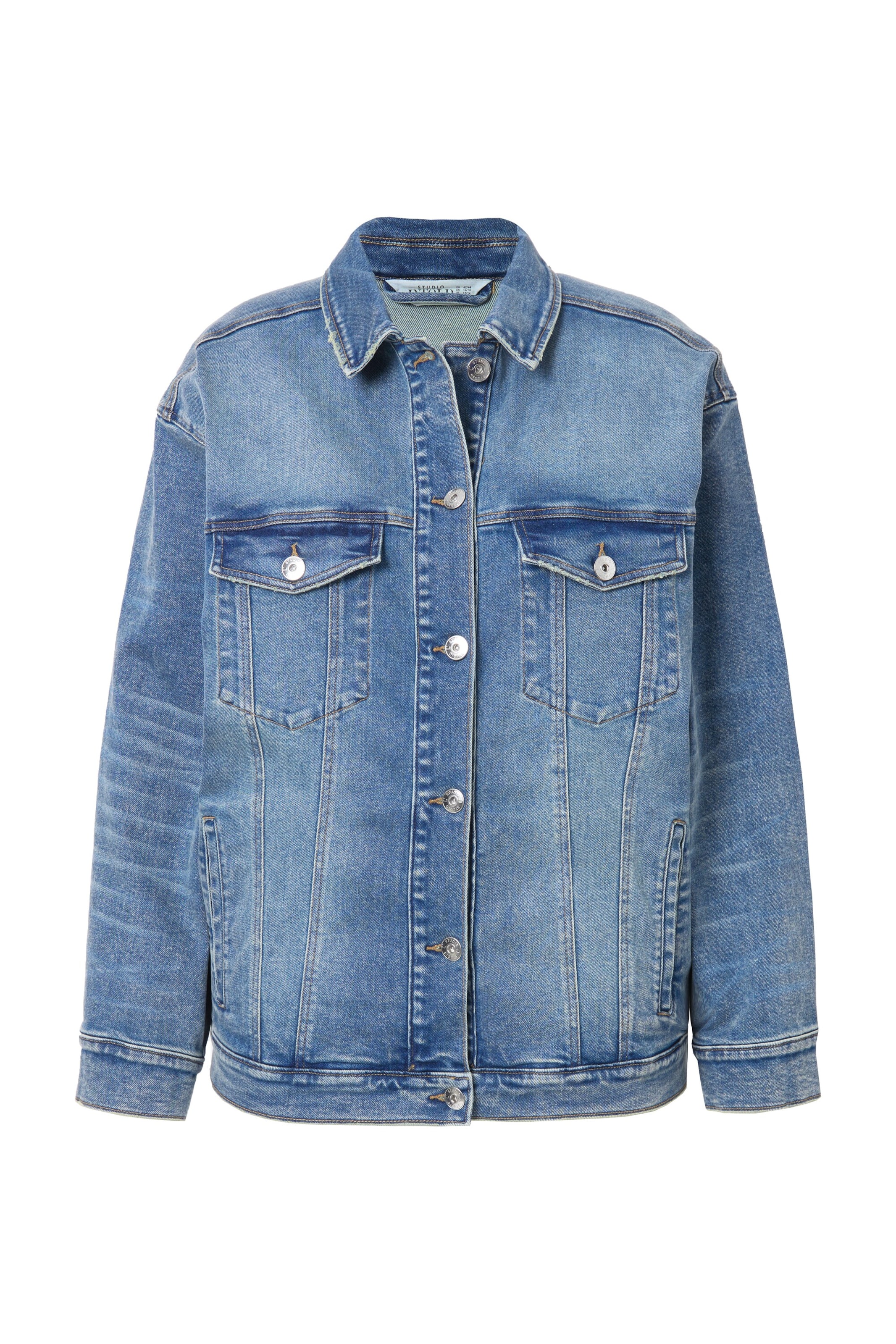 Studio Untold Tussenjas in Blauw: voorkant