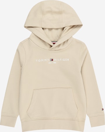 TOMMY HILFIGER Sweatshirt 'ESSENTIAL' in Beige: voorkant