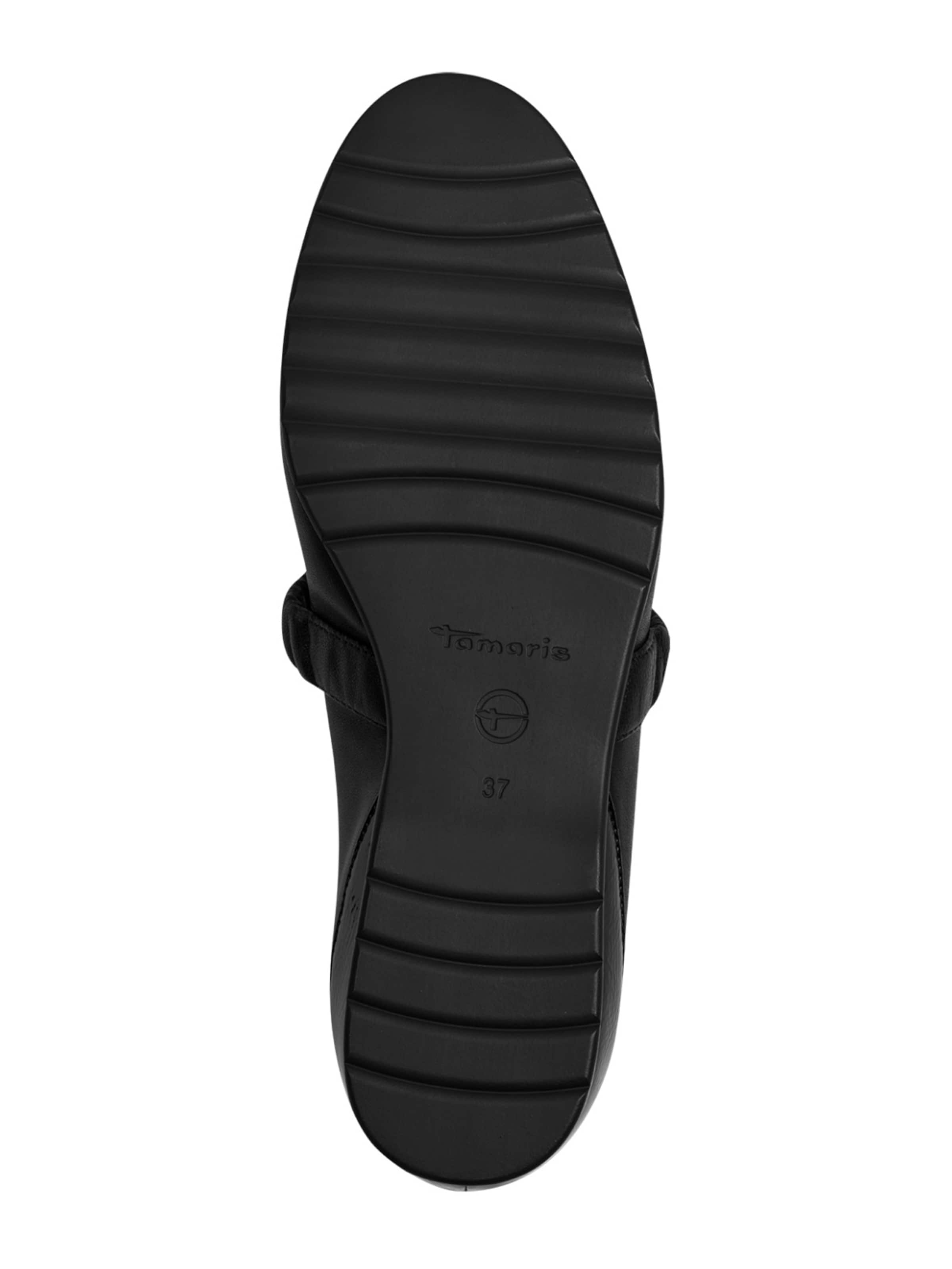 Ballerines à lanières Tamaris en noir
