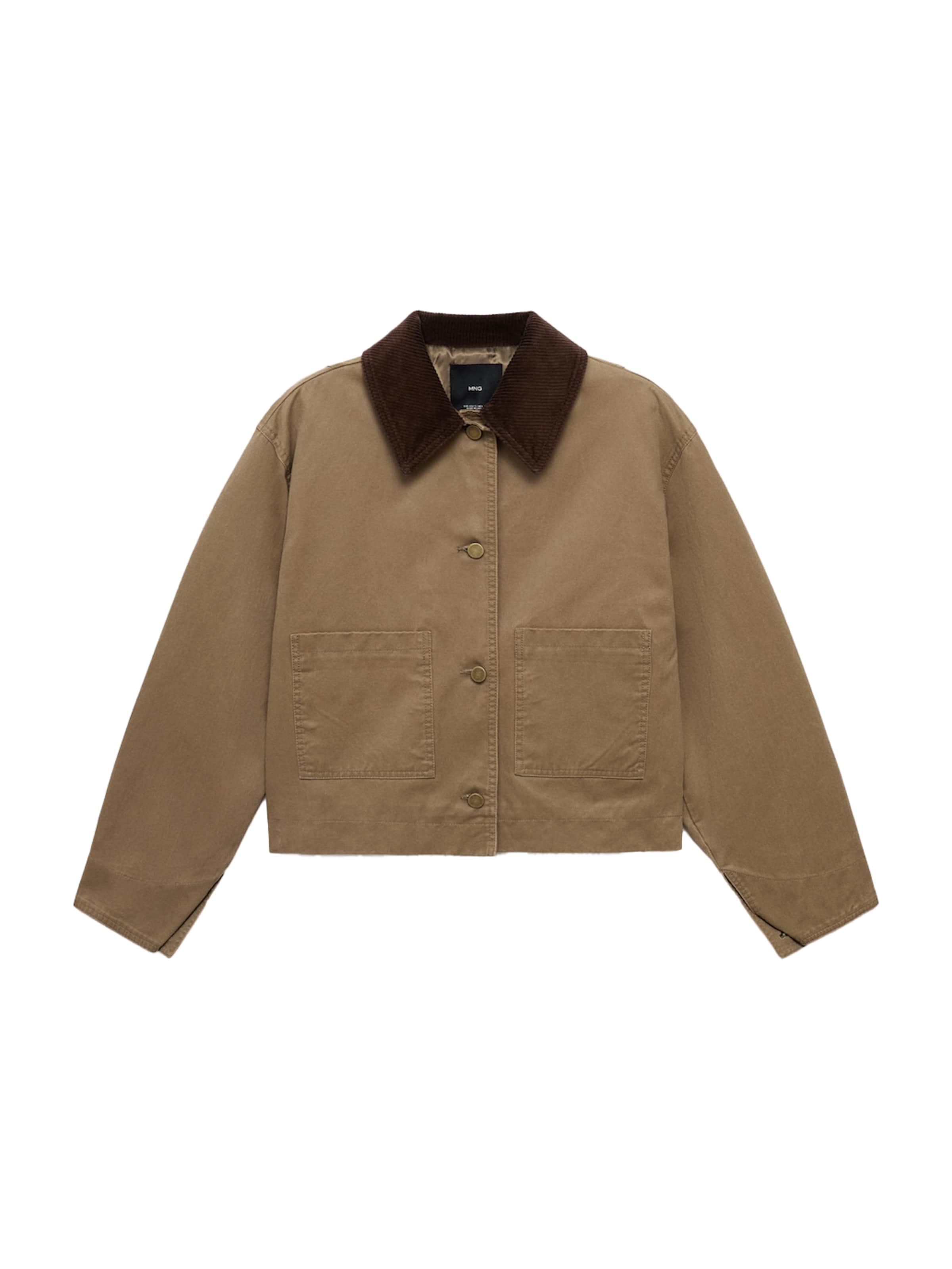 MANGO Tussenjas 'Garden' in Bruin: voorkant