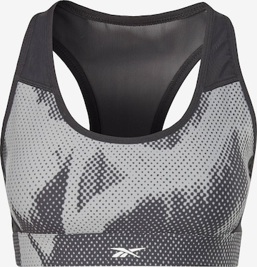 Reebok Bustier Sport bh in Grijs: voorkant