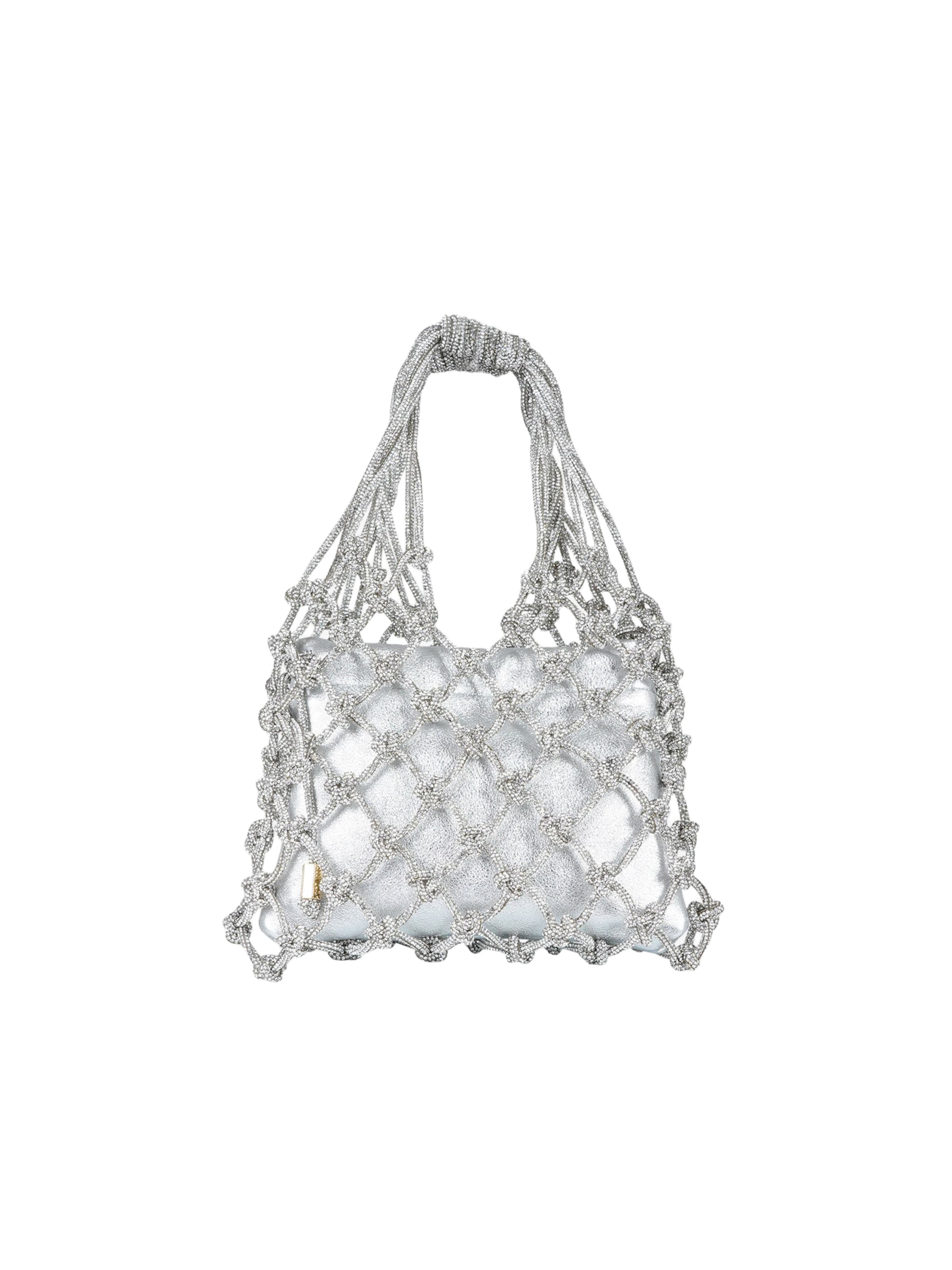 HIBOURAMA - Clutches em prata: frente