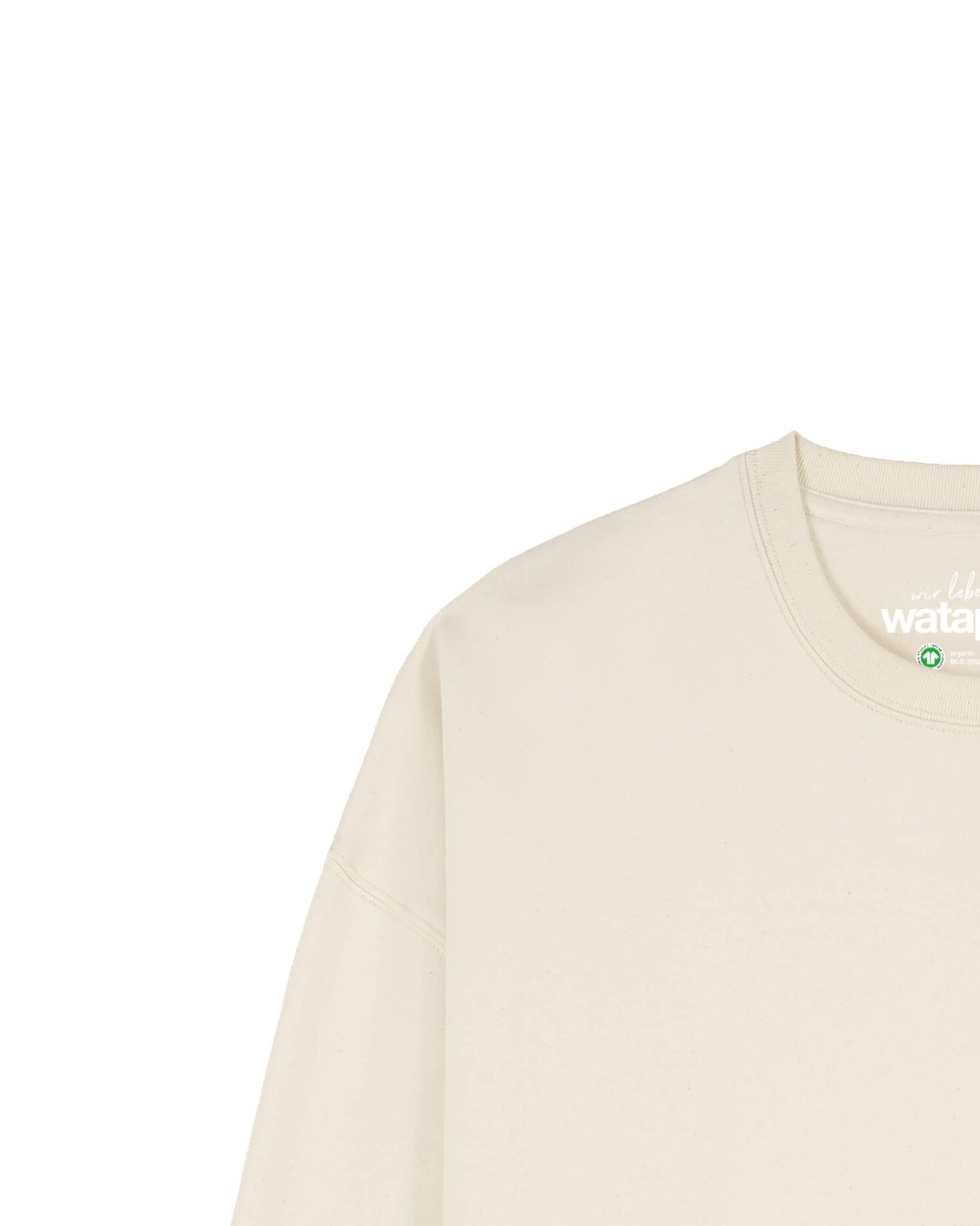 Sweat-shirt 'Good Vibe ' Watapparel en beige